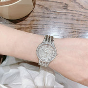  Shop Authentic Bulova Crystal Collection Silver Dial Silver Steel Strap Watch for Women - 96L243 - Luxxuri