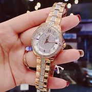  Shop Authentic Bulova Crystal Collection Silver Dial Rose Gold Steel Strap Watch for Women - 98L229 - Luxxuri