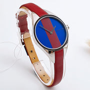 Shop Authentic Calvin Klein Rebel Blue Maroon Dial Maroon Leather Strap Watch for Women - K8P231UN - Luxxuri