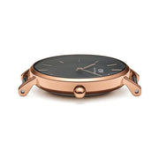  Shop Authentic Daniel Wellington Classic Petite Reading Black Dial Black Leather Strap Watch For Women - DW00100167 - Luxxuri