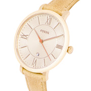  Shop Authentic Fossil Jacqueline White Dial Brown Leather Strap Watch for Women - ES3487 - Luxxuri