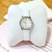  Shop Authentic Gucci G-Timeless Mother of Pearl White Dial White Leather Strap Watch For Women - YA126597 - Luxxuri