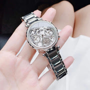  Shop Authentic Guess Solstice Diamonds Silver Dial Silver Steel Strap Watch for Women - GW0403L1 - Luxxuri