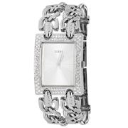  Shop Authentic Guess Mod Heavy Metal Diamonds Silver Dial Silver Steel Strap Watch for Women - W95088L1 - Luxxuri