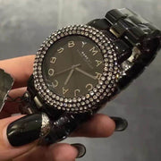  Shop Authentic Marc Jacobs Marci Black Dial Black Steel Dial Strap Watch for Women - MBM3193 - Luxxuri