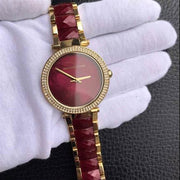  Shop Authentic Michael Kors Parker Maroon Dial Two Tone Steel Strap Watch for Women - MK6412 - Luxxuri