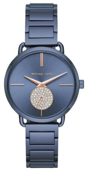  Shop Authentic Michael Kors Portia Blue Dial Blue Stainless Steel Strap Watch for Women - MK3680 - Luxxuri