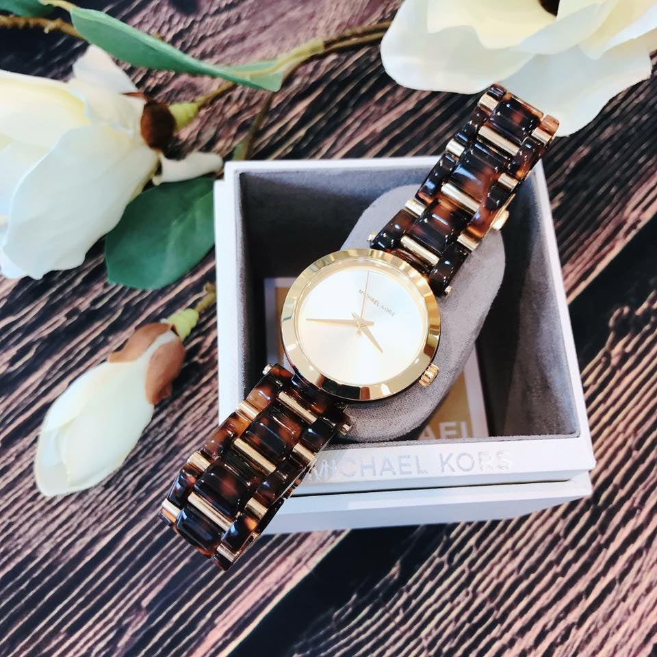 Shop Authentic Michael Kors Delray Gold Dial Two Tone Steel Strap Watch for Women - MK4314 - Luxxuri