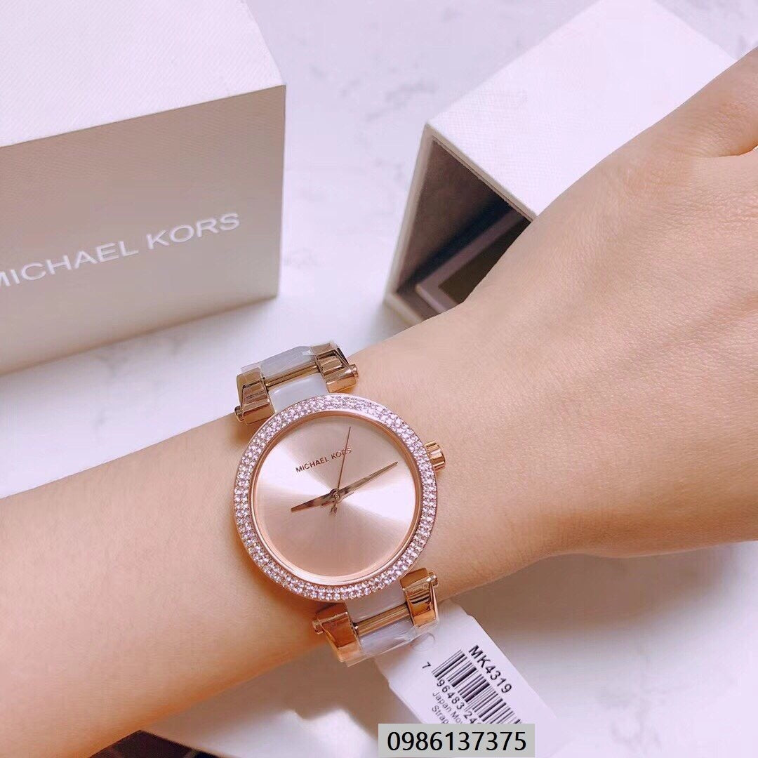  Shop Authentic Michael Kors Delray Rose Gold Dial Two Tone Steel Strap Watch for Women - MK4319 - Luxxuri