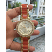  Shop Authentic Michael Kors Parker Gold Dial Two Tone Steel Strap Watch for Women - MK6139 - Luxxuri