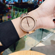  Shop Authentic Michael Kors Parker Rose Gold Dial with Diamonds Rose Gold Steel Strap Watch for Women - MK6426 - Luxxuri