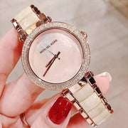  Shop Authentic Michael Kors Parker Mother of Pearl Pink Dial Two Tone Steel Strap Watch for Women - MK6492 - Luxxuri
