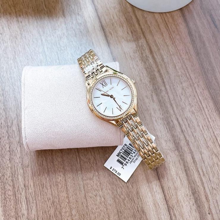  Shop Authentic Michael Kors Mindy Three Hand White Dial Rose Gold Steel Strap Watch for Women - MK7078 - Luxxuri