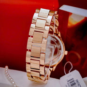  Shop Authentic Michael Kors Runway Three-Hand Silver Dial Rose Gold Steel Strap Watch for Women - MK7473 - Luxxuri