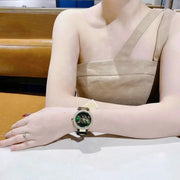  Shop Authentic Michael Kors Parker Green Dial Green Leather Strap Watch For Women - MK4724 - Luxxuri