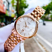  Shop Authentic Tissot T Classic Carson Premium Automatic White Dial Rose Gold Steel Strap Watch for Men - T122.407.33.031.00 - Luxxuri