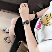  Shop Authentic Versace V-Twist Black Dial Black Leather Strap Watch for Women - VELS00619 - Luxxuri