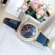  Shop Authentic Versace Greca Blue Dial Blue Leather Strap Watch for Women - VERE00218 - Luxxuri