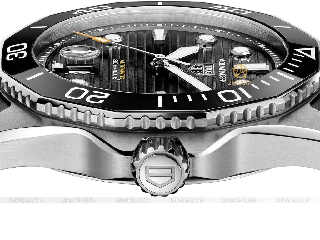 Shop Authentic Tag Heuer Aquaracer Professional 300 Automatic Black Dial Black Rubber Strap Watch for Men - WBP201A.FT6197 - Luxxuri
