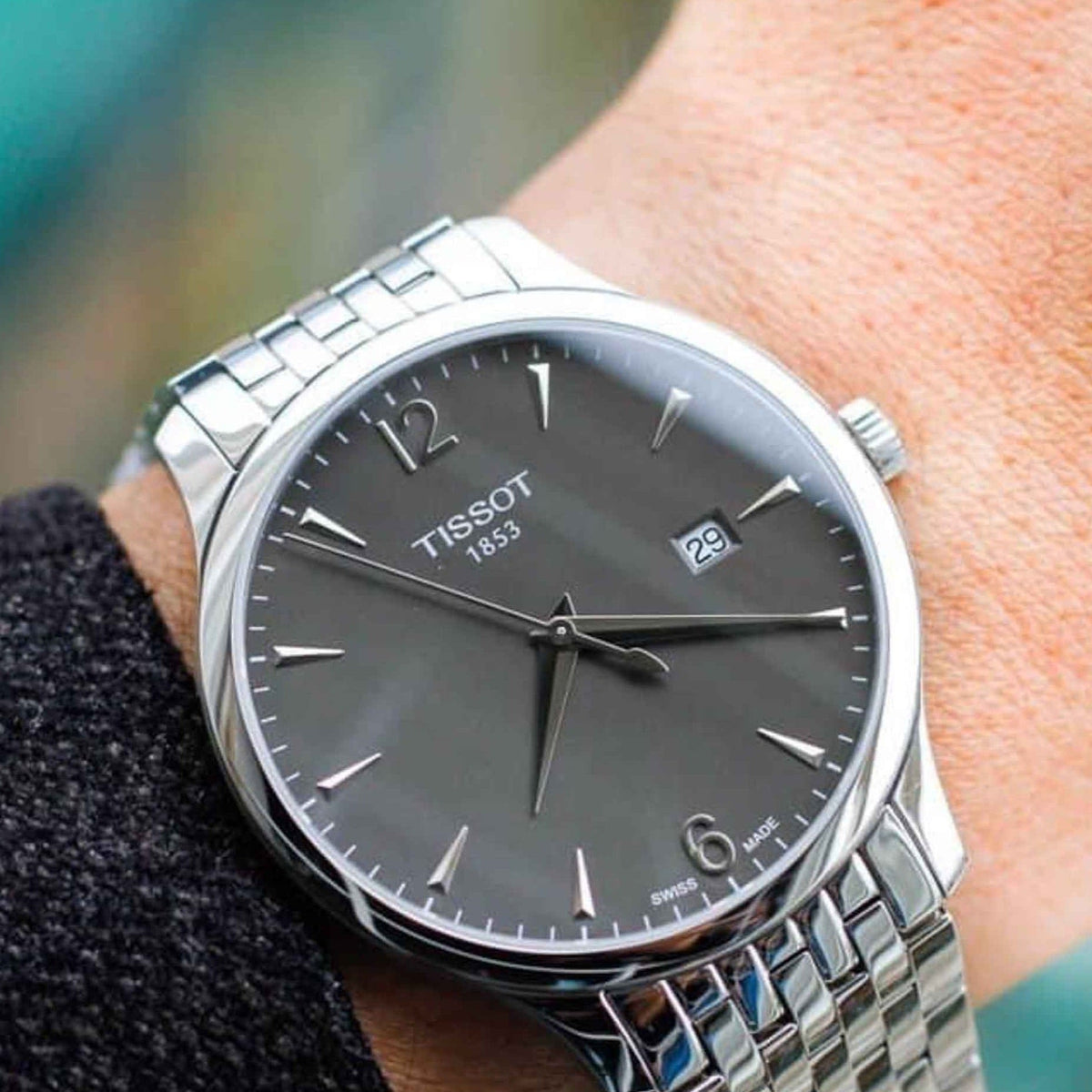  Shop Authentic Tissot T Classic Tradition Grey Dial Silver Steel Strap Watch For Men - T063.610.11.067.00 - Luxxuri