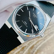  Shop Authentic Tissot PRX Powermatic 80 Black Dial Black Rubber Strap Watch for Men - T137.407.17.051.00 - Luxxuri