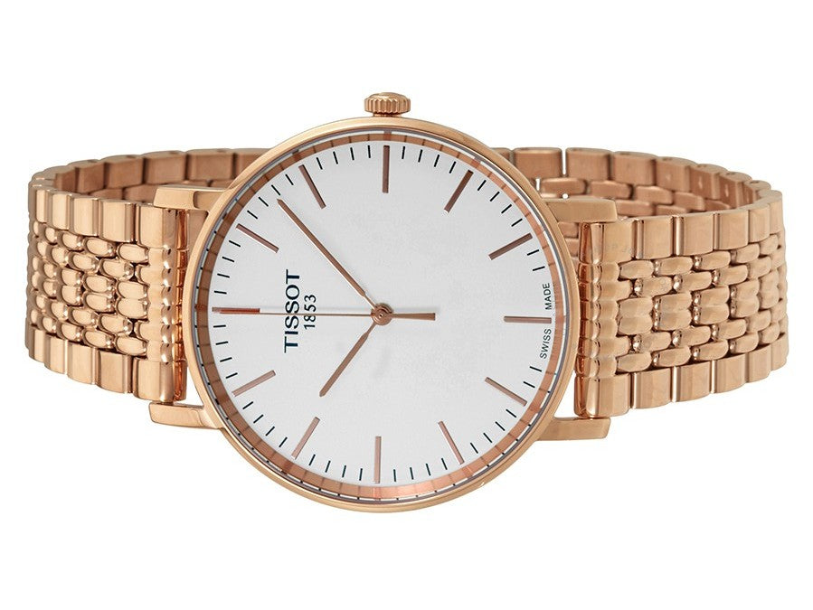  Shop Authentic Tissot Everytime Medium White Dial Rose Gold Mesh Bracelet Watch For Men - T109.410.33.031.00 - Luxxuri