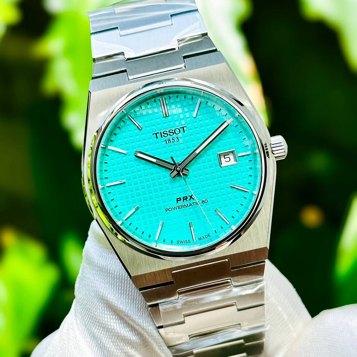  Shop Authentic Tissot PRX Powermatic 80 Automatic Mint Green Dial Silver Steel Strap Watch for Men - T137.407.11.091.01 - Luxxuri