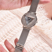  Shop Authentic Guess Iconic Diamonds Silver Dial Silver Mesh Bracelet Watch For Women - GW0477L1 - Luxxuri