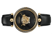  Shop Authentic Versace Palazzo Empire Black Dial Black Leather Strap Watch for Women - VCO020017 - Luxxuri