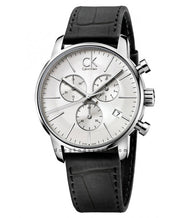  Shop Authentic Calvin Klein City Chronograph Silver Dial Black Leather Strap Watch for Men - K2G271C6 - Luxxuri
