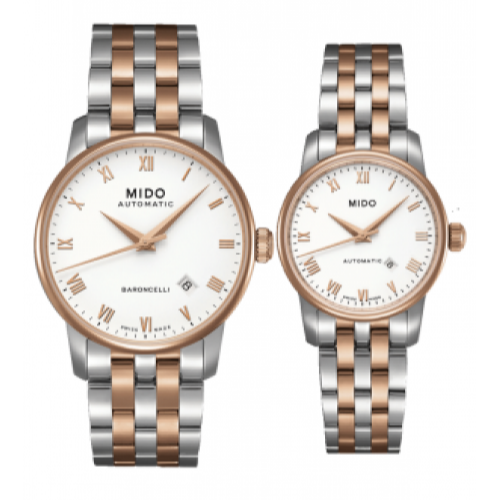  Shop Authentic Mido Baroncelli Automatic White Dial Two Tone Steel Strap Watch For Women - M8600.9.N6.1 - Luxxuri