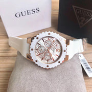  Shop Authentic Guess Overdrive Analog White Dial White Rubber Strap Watch for Women - W10614L2 - Luxxuri