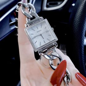  Shop Authentic Guess Vanity Diamonds White Dial Silver Steel Strap Watch for Women - W1030L1 - Luxxuri