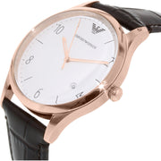  Shop Authentic Emporio Armani Beta Chronograph White Dial Brown Leather Strap Watch For Men - AR1915 - Luxxuri