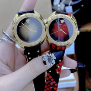 Shop Authentic Versace Shadov Quartz Red Dial Red Leather Strap Watch for Women - VEBM00918 - Luxxuri