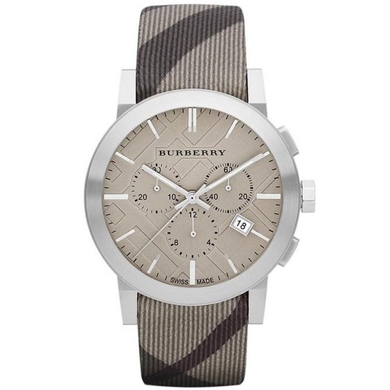  Shop Authentic Burberry The City Smoked Brown Dial Brown Leather Strap Watch for Men - BU9361 - Luxxuri
