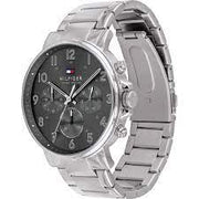  Shop Authentic Tommy Hilfiger Chronograph Grey Dial Silver Steel Strap Watch for Men - 1710382 - Luxxuri