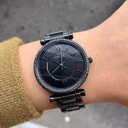  Shop Authentic Fossil Carlie Black Dial Black Steel Strap Watch for Women - ES4488 - Luxxuri
