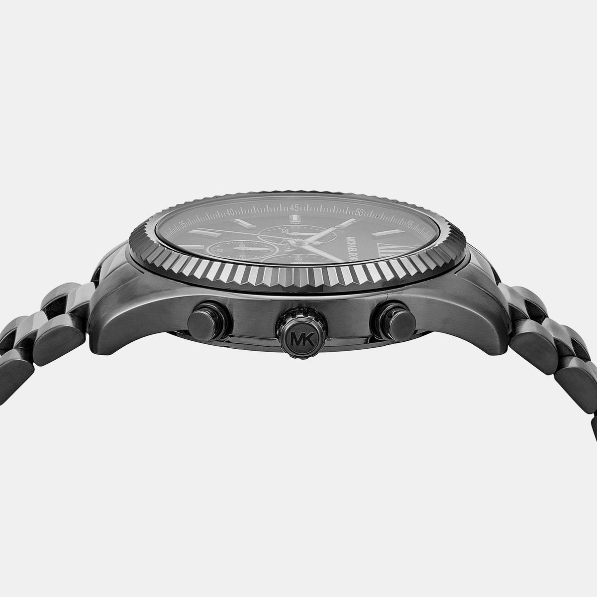  Shop Authentic Michael Kors Lexington Chronograph Black Dial Black Steel Strap Watch for Men - MK9154 - Luxxuri