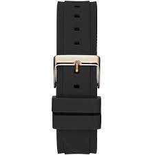  Shop Authentic Guess Zena Chronograph Black Dial Black Rubber Strap Watch For Women - W1094L6 - Luxxuri