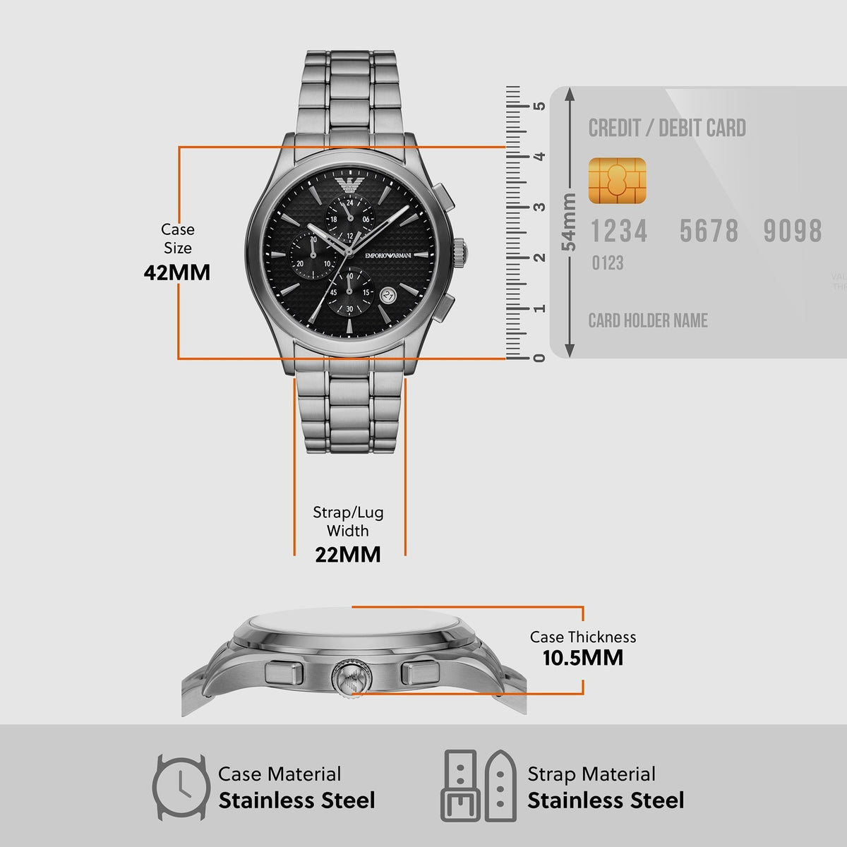  Shop Authentic Emporio Armani Paolo Chronograph Black Dial Silver Steel Strap Watch For Men - AR11602 - Luxxuri