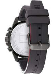  Shop Authentic Tommy Hilfiger Mason Black Dial Black Rubber Strap Watch for Men - 1791792 - Luxxuri