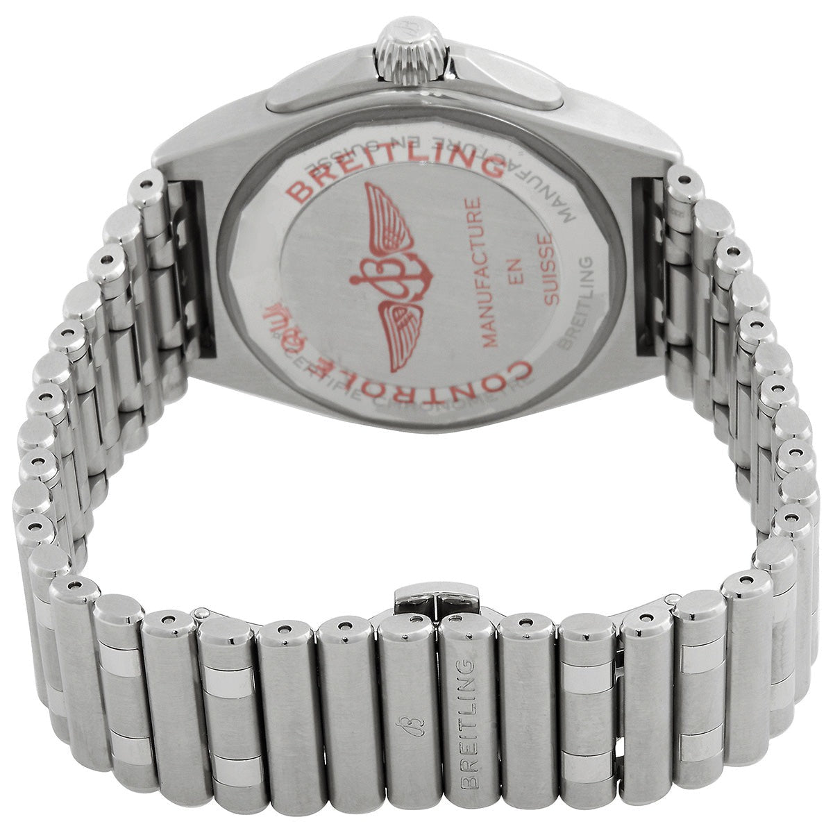  Shop Authentic Breitling Chronomat GMT 40 Automatic Black Dial Silver Steel Strap Watch for Men - A32398101B1A1 - Luxxuri