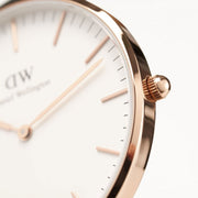  Shop Authentic Daniel Wellington Classic Cambridge White Dial Two Tone NATO Strap Watch For Men - DW00100003 - Luxxuri