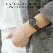  Shop Authentic Daniel Wellington Petite St Mawes Black Dial Brown Leather Strap Watch For Women - DW00100169 - Luxxuri