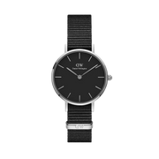  Shop Authentic Daniel Wellington Petite Cornwall Black Dial Black Nylon Strap Watch For Women - DW00100248 - Luxxuri