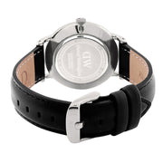  Shop Authentic Daniel Wellington Dapper Sheffield White Dial Black Leather Strap Watch For Men - DW00100088 - Luxxuri