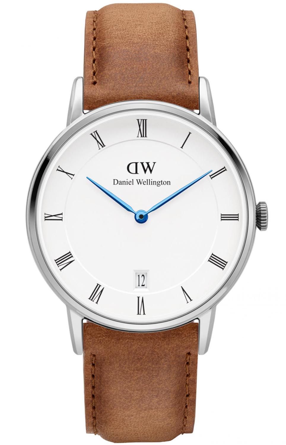  Shop Authentic Daniel Wellington Dapper Durham Analog White Dial Brown Leather Strap Watch For Women - DW00100114 - Luxxuri
