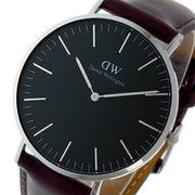  Shop Authentic Daniel Wellington Classic Bristol Black Dial Brown Leather Strap Watch For Men - DW00100131 - Luxxuri