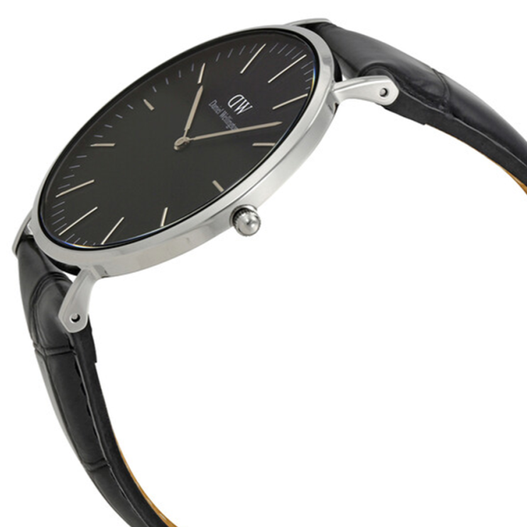  Shop Authentic Daniel Wellington Classic Reading Black Dial Black Leather Strap Watch For Men - DW00100135 - Luxxuri